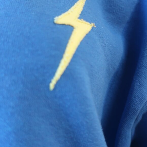 Womens Aviator Nation Blue "Thunder Bolt" 2Pc Sweatshirt/Jogger Sweatpants XS - Picture 4 of 9